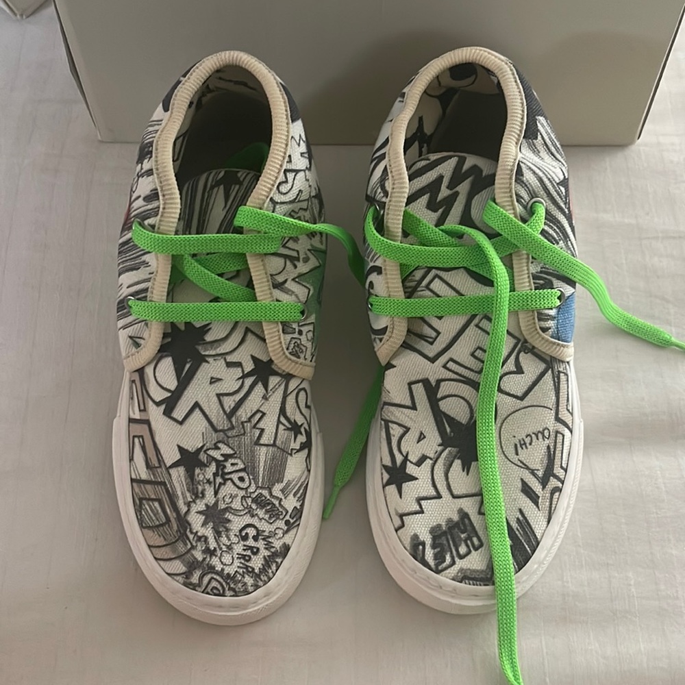 STELLA MCCARTNEY KIDS SNEAKERS ALONZO COMIC DESIGN SIZE 30